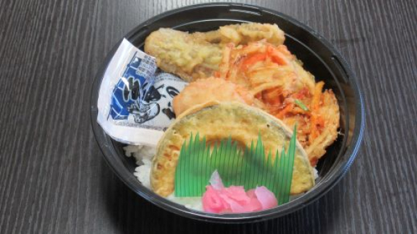 鶏野菜天丼