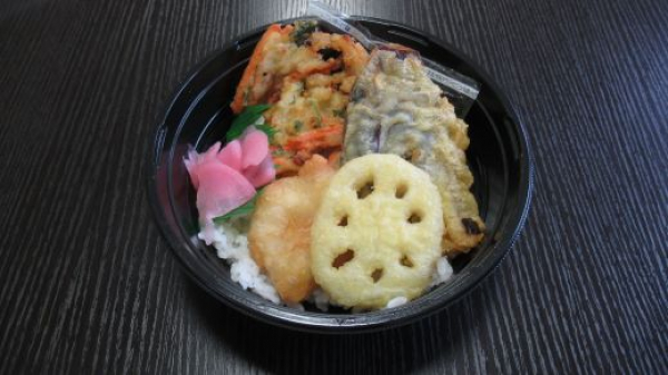 鶏野菜天丼