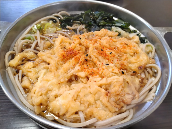 海鮮かき揚げそば
