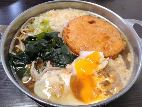 月見さつま揚げそば