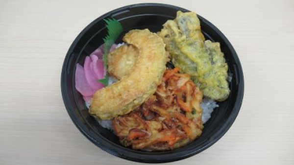 鶏野菜天丼