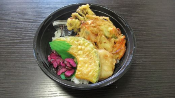 鶏野菜天丼