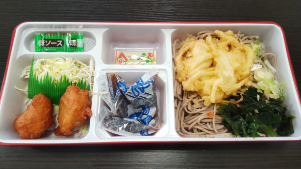 かき揚げそばセット