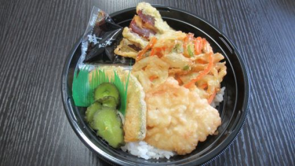 鶏野菜天丼